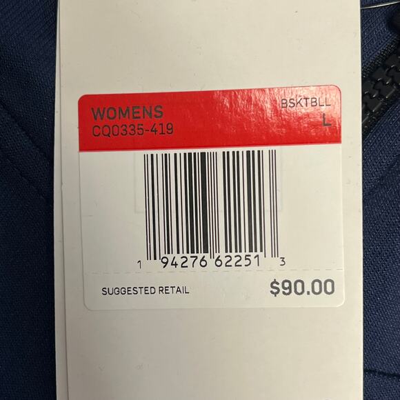 NIKE Dri-fit Showtime Full Zip Jacket Women's Sz L Navy Blue CQ0335-419 - Picture 9 of 9